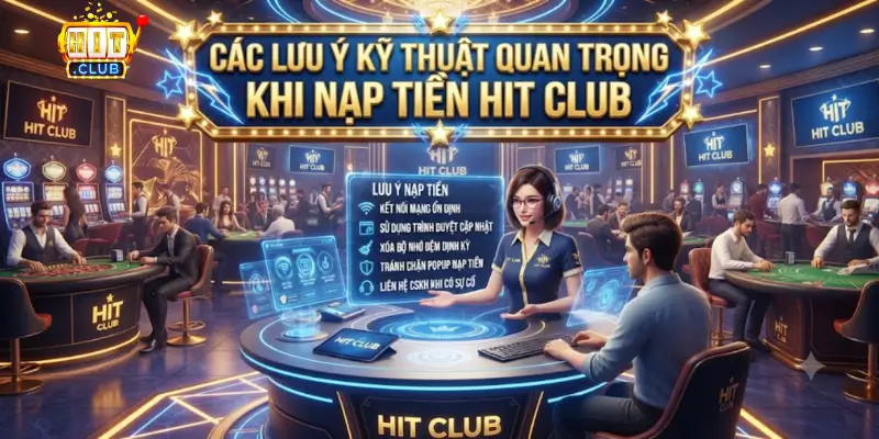Các Lưu Ý Kỹ Thuật Quan Trọng Khi Nạp Tiền Hit Club