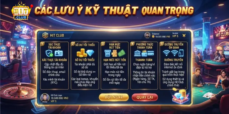 Các Lưu Ý Kỹ Thuật Quan Trọng