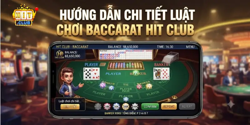Hướng Dẫn Chi Tiết Luật Chơi Baccarat Hit Club