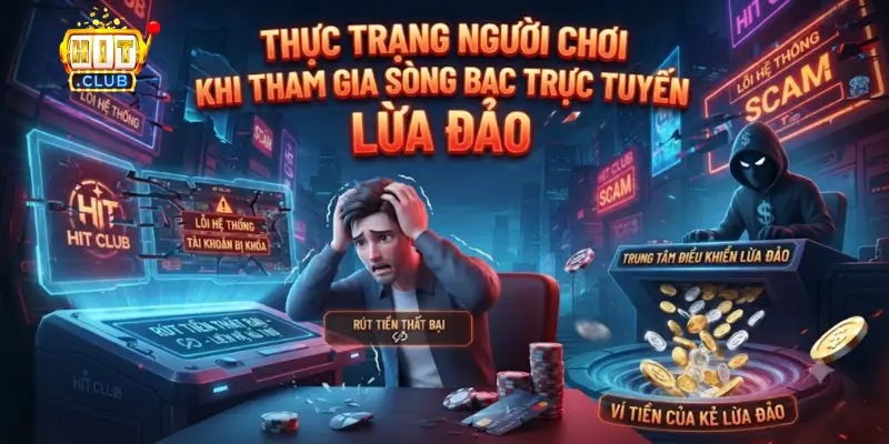 Thực trạng người chơi khi tham gia sòng bạc trực tuyến lừa đảo